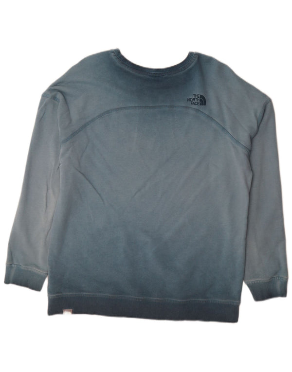 The North Face Damen-Sweatshirt mit Grafik, UK 16, Größe L, Blau, Baumwolle