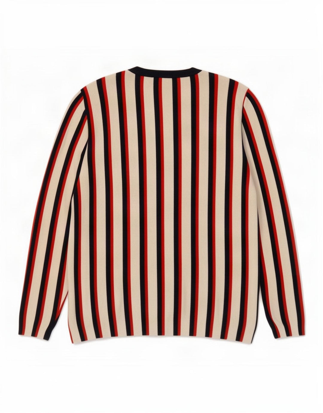 Jack & Jones Herren-Pullover mit Rundhalsausschnitt, mittelgroß, mehrfarbig gestreift