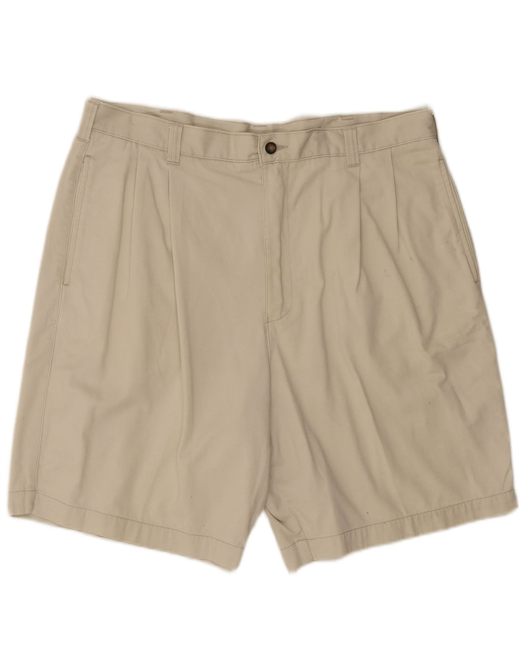 Marks & Spencer Herren Pegged Chino Shorts W38 XL Beige Baumwolle