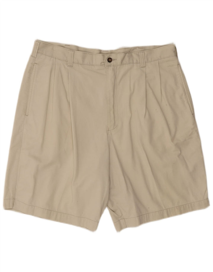 Marks & Spencer Herren Pegged Chino Shorts W38 XL Beige Baumwolle