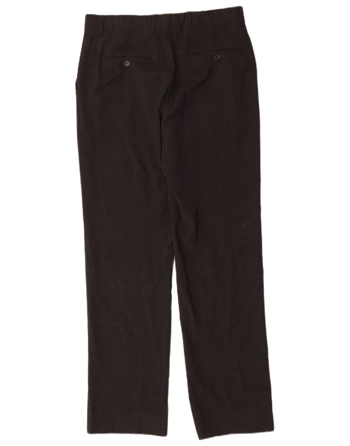Gerade Anzughose für Herren von Zara, EU 42, Größe L, W32, L33, Grau, Polyester