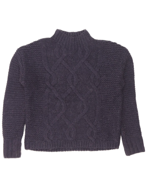 Gap Damen-Pullover mit Rollkragen, übergroß, Gr. 10, Marineblau