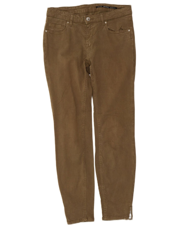 Zara Damen Skinny Freizeithose EU 38 Small W28 L26 Khaki