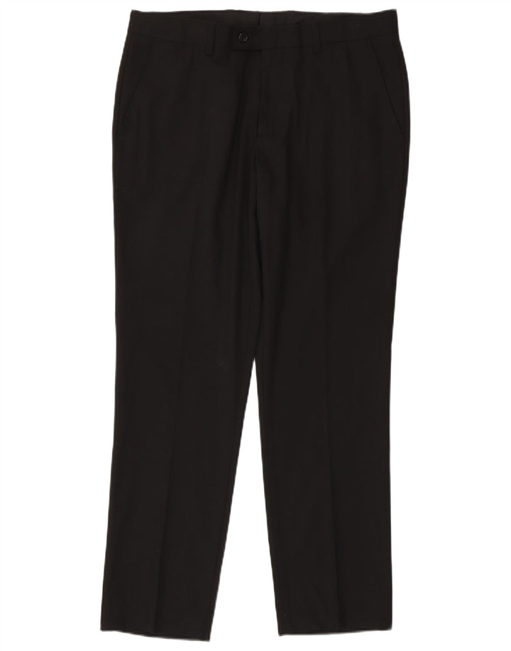 Gerade Anzughose für Herren von Zara, EU 40, mittelgroß, W31, L30, Schwarz, Polyester
