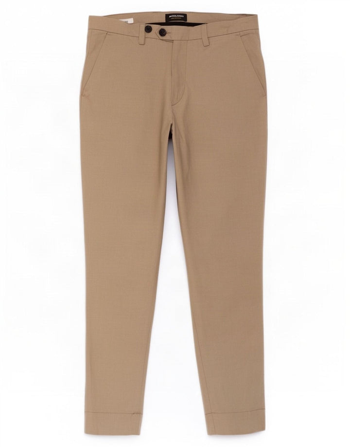 Jack & Jones Herren Tapered Chinohose W34 L32 Beige Polyester