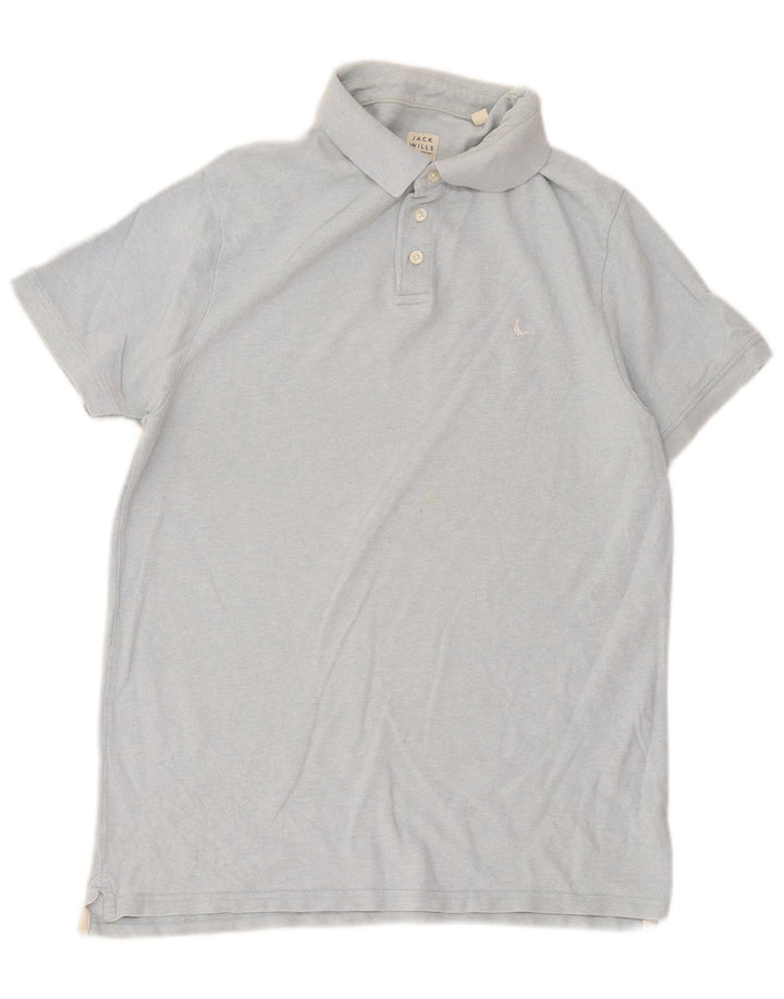 Jack Wills Herren-Poloshirt, große blaue Baumwolle