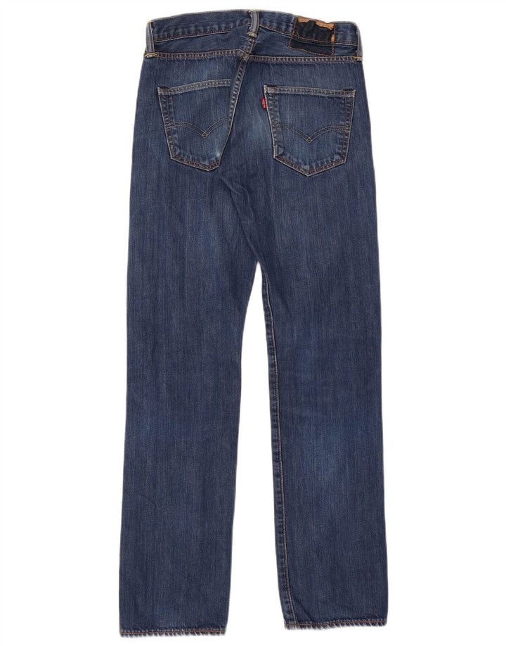Levi's Herren Straight Jeans W28 L32 Blaue Baumwolle