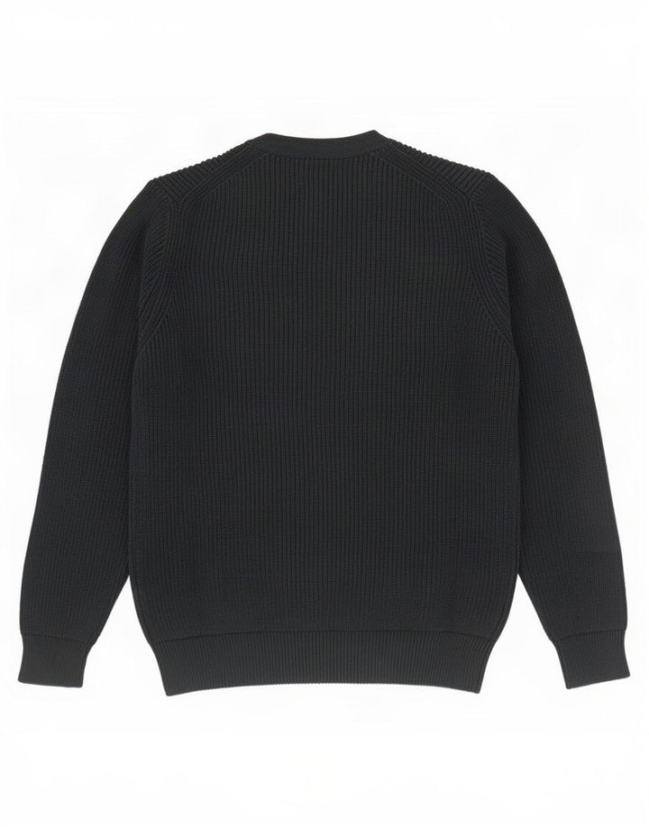 Zara Herren-Pullover mit Rundhalsausschnitt, Mittelgrün