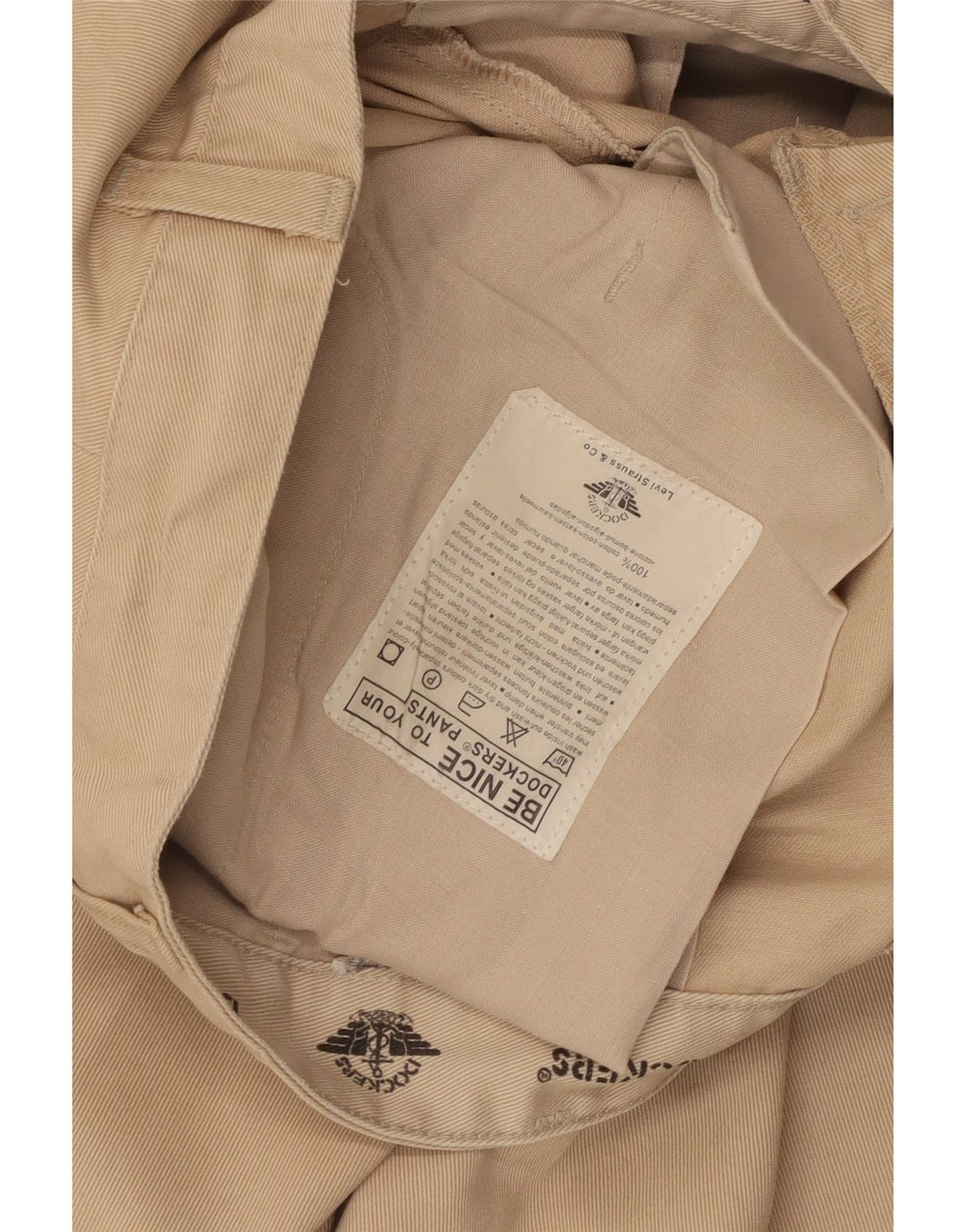 Dockers Herren-Chinohose mit Pegged, W30, L30, beige Baumwolle