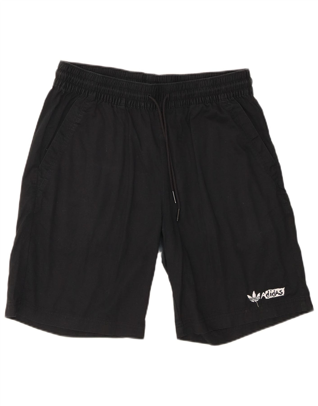 Adidas Herren Chino Shorts Medium W30 Schwarz Baumwolle