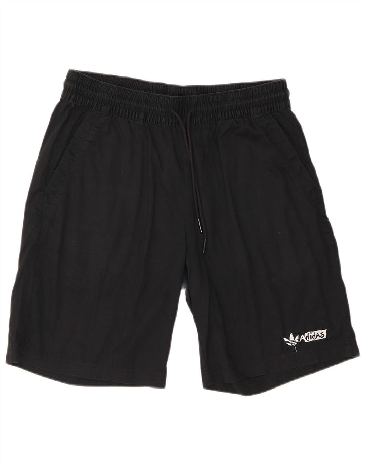 Adidas Herren Chino Shorts Medium W30 Schwarz Baumwolle