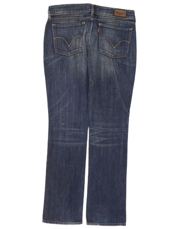 Levi's Damen 470 Straight Jeans W33 L34 Marineblaue Baumwolle