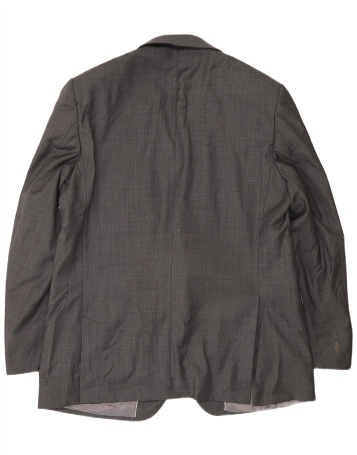 Marks & Spencer Herren-Blazer mit 2 Knöpfen, UK 46, XL, graue Wolle