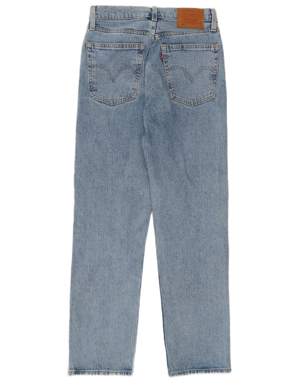 Levi's Damen 501 Straight Jeans W25 L26 Blaue Baumwolle