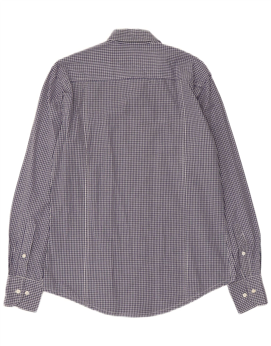Kappa Herrenhemd aus mittelblauer Gingham-Baumwolle