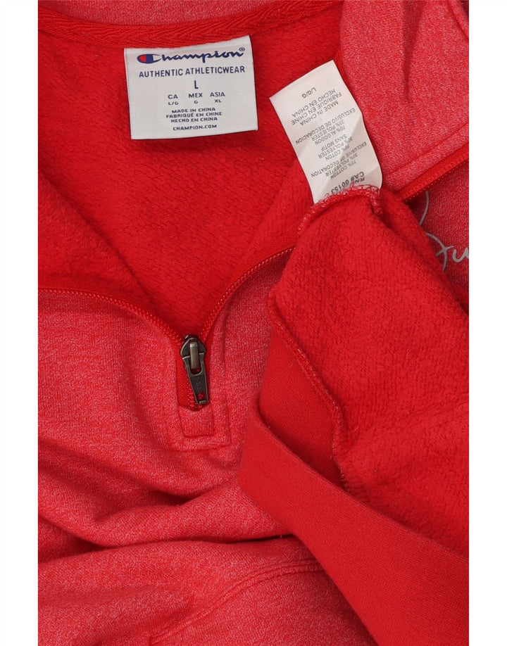 Champion Herren-Sweatshirt mit Grafik „Ohio State Buckeyes“, Größe L, Rot