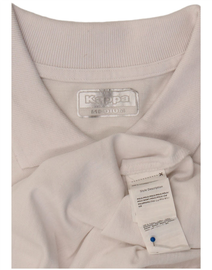 Kappa Herren-Poloshirt aus mittelweißer Baumwolle