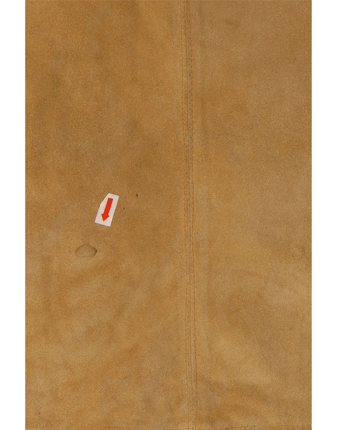 VINTAGE Damen Wildleder Minirock Medium W28 Beige Leder