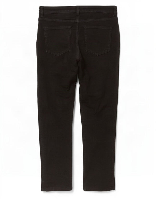 Marks & Spencer Damen Short Slim Jeans UK 14 Medium W30 L27 Schwarze Baumwolle
