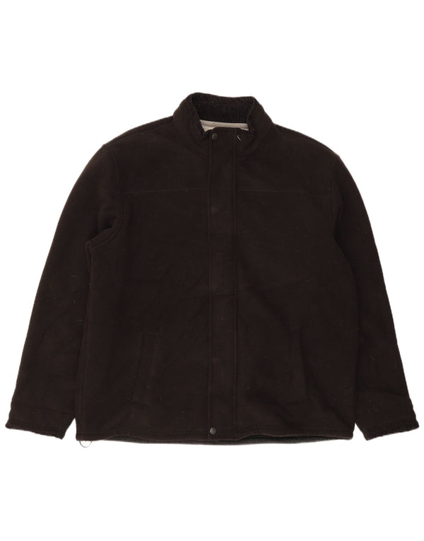 Marks & Spencer Herren Blue Harbor Sherpa Fleecejacke UK 44 2XL Schwarz