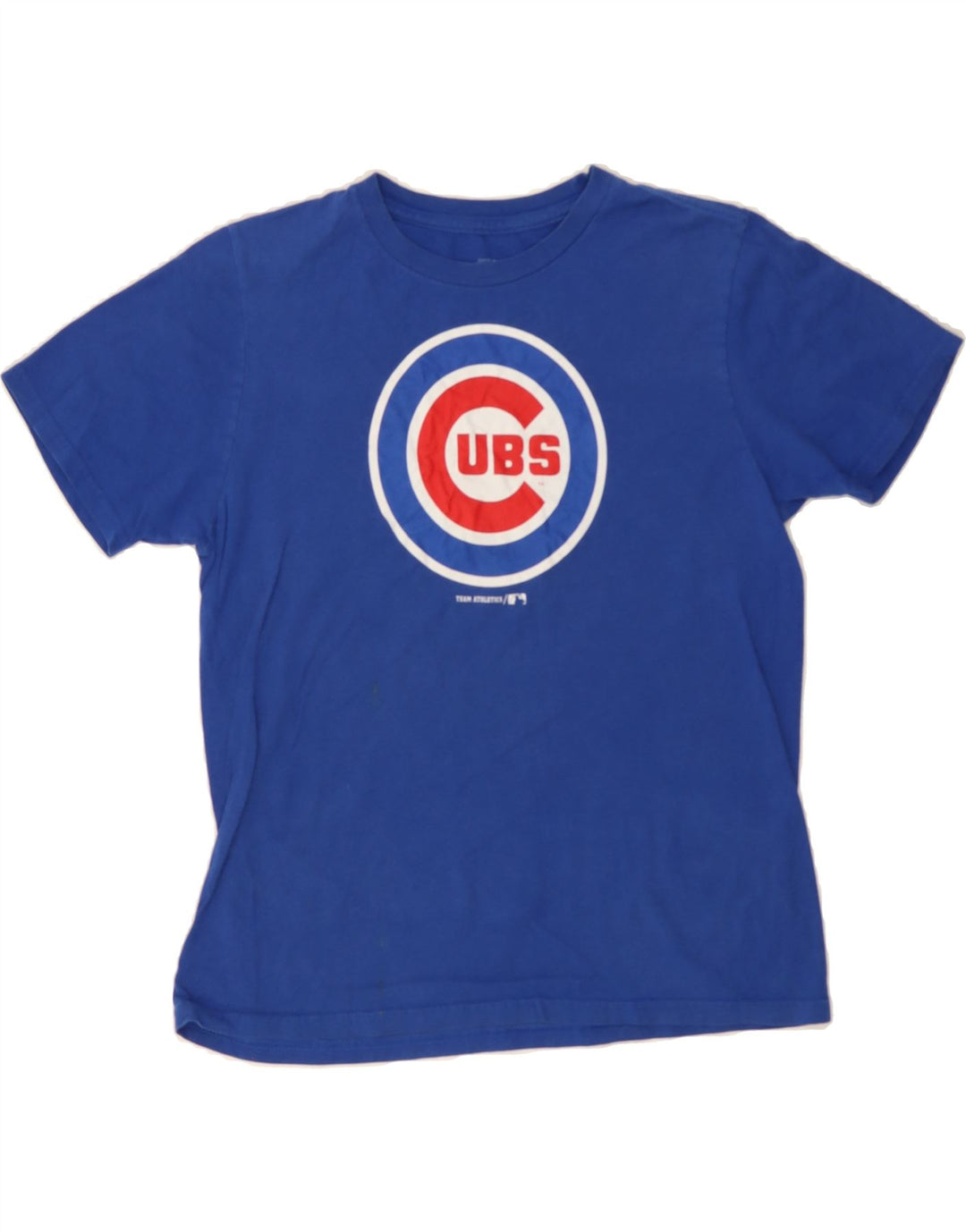 GENUINE MERCHANDISE Womens Graphic T-Shirt Top UK 14 Large Blue Vintage Genuine Merchandise and Second-Hand Genuine Merchandise from Messina Hembry 