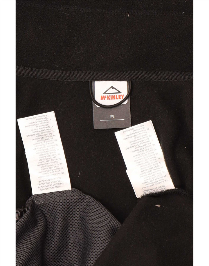 McKinley Herren-Regenjacke mit Kapuze, UK 38, Mittelschwarz, Polyester