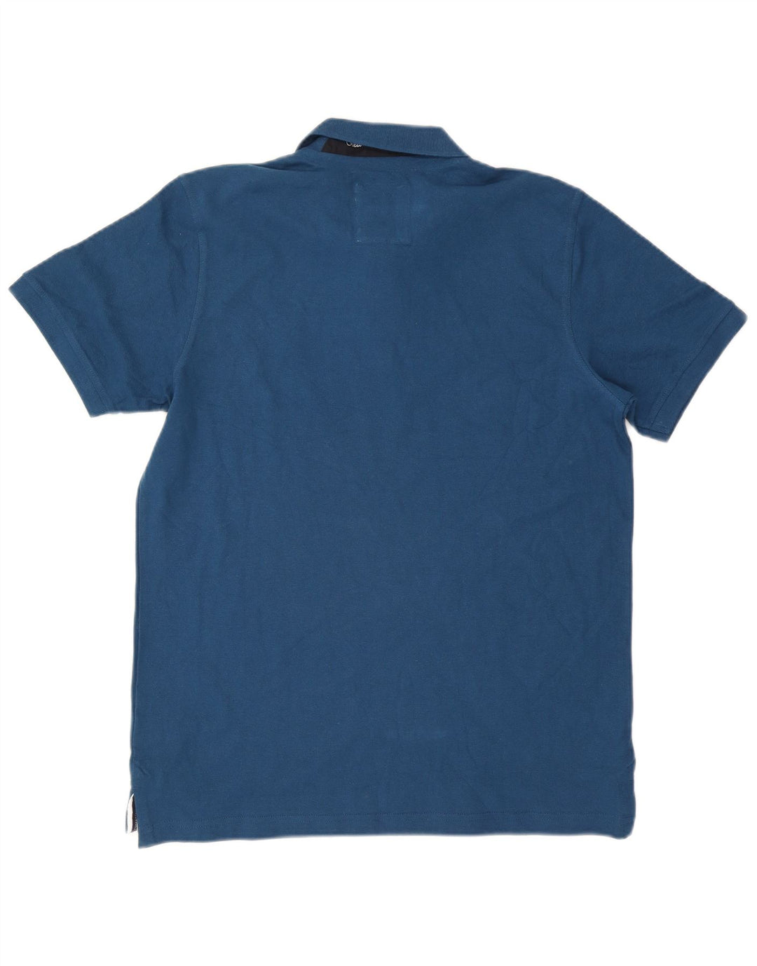 Crew Clothing Herren-Poloshirt, groß, blaue Baumwolle