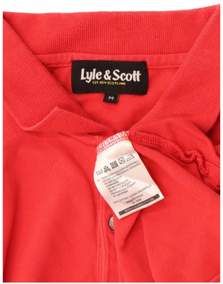Lyle & Scott Herren-Poloshirt aus mittelroter Baumwolle