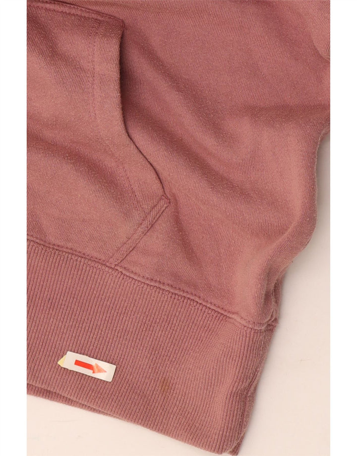 VOLCOM Damen Graphic Hoodie Pullover UK 14 Mittelrosa