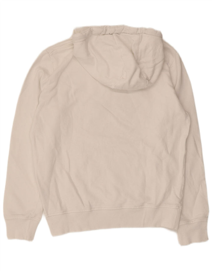 Converse Damen Graphic Hoodie Pullover UK 14 Mittelweiße Baumwolle