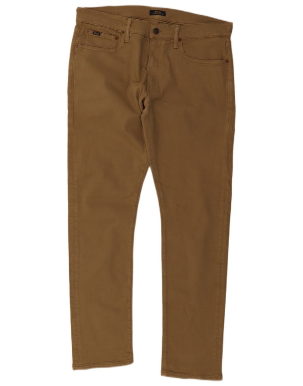 Polo Ralph Lauren Herren Slim Jeans W34 L32 Beige Baumwolle