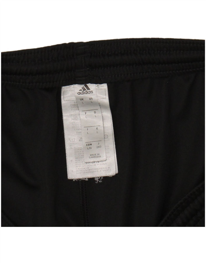 ADIDAS Mens Sport Shorts Large Black Polyester