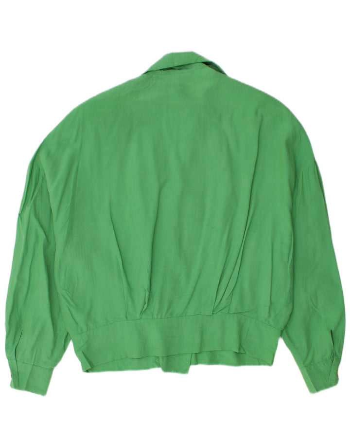 Vittorio Forti Damen 2-Knopf-Übergröße-Blazer-Jacke IT 40 Small Grün
