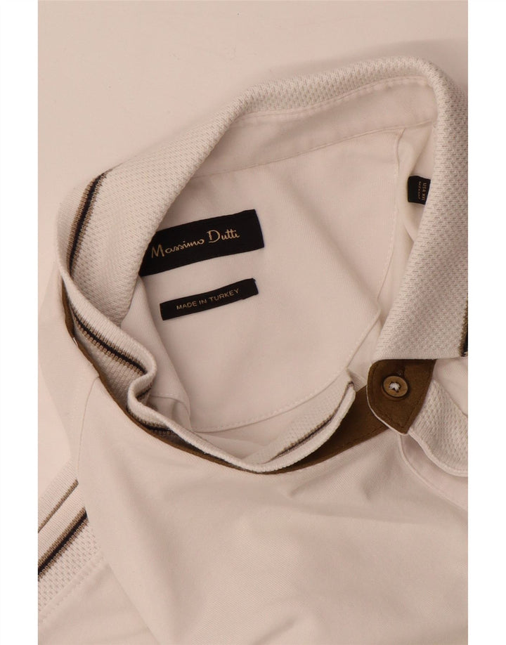 Massimo Dutti Herren Poloshirt 2XL Off White