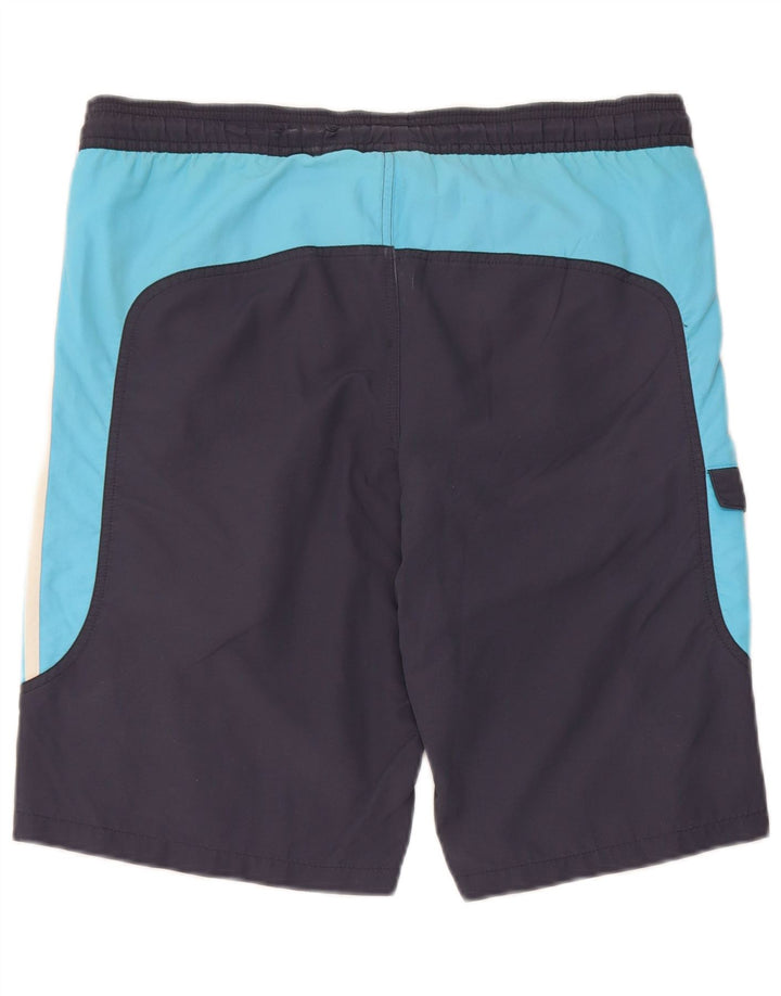 Adidas Herren Cargo-Badeshorts, Größe S, Marineblau, Farbblock-Polyester