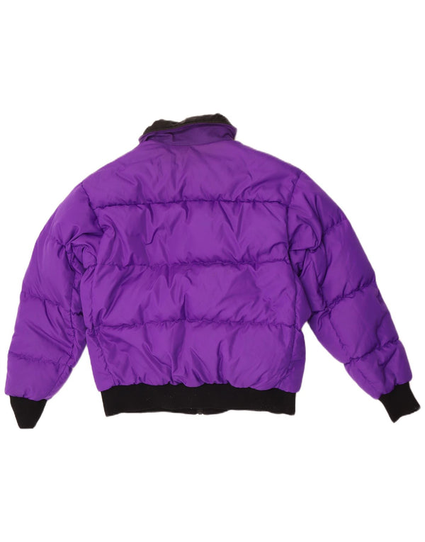 Columbia Damen Reversible Wattierte Jacke UK 16 Large Lila Colourblock