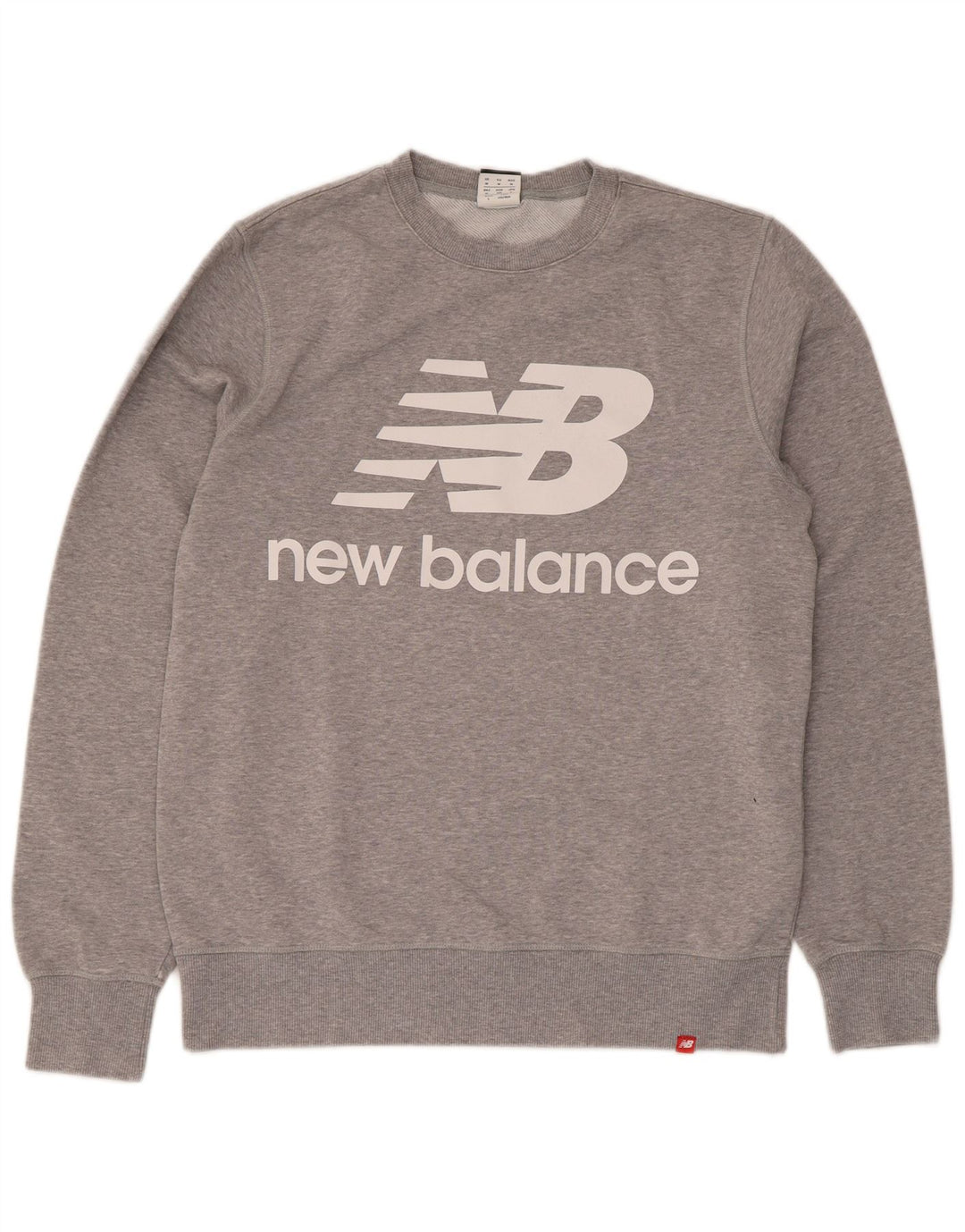 New Balance Herren Grafik-Sweatshirt-Pullover Mittelgrau
