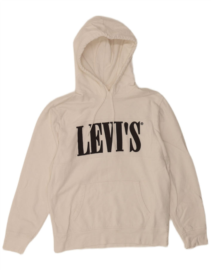 Levi's Herren-Kapuzenpullover mit Grafik, mittelweiße Baumwolle