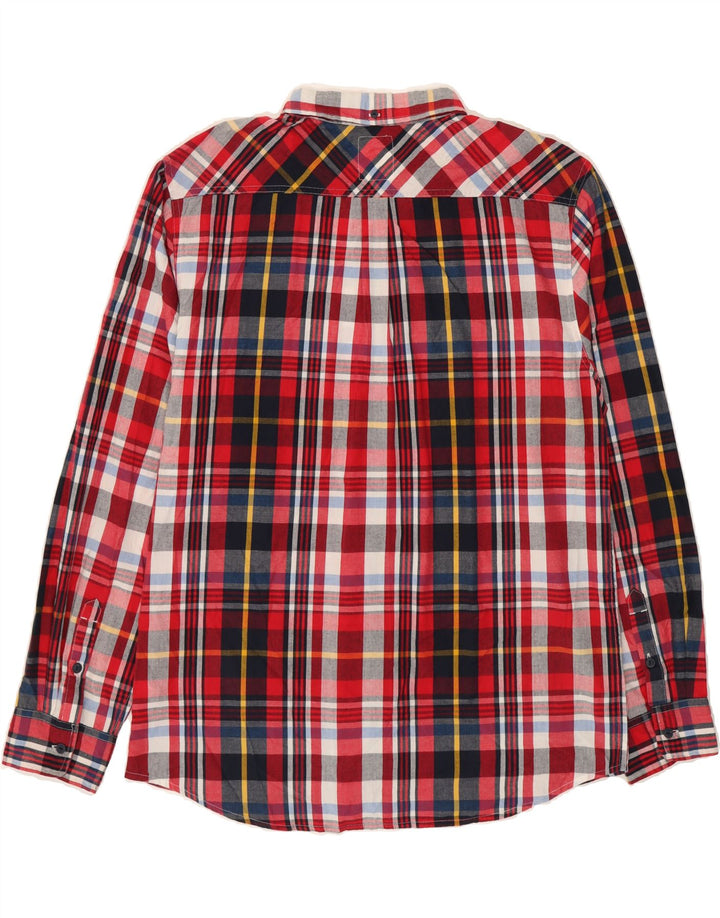 LEVI'S Mens Standard Fit Shirt 2XL Red Check Cotton Vintage Levi's and Second-Hand Levi's from Messina Hembry 