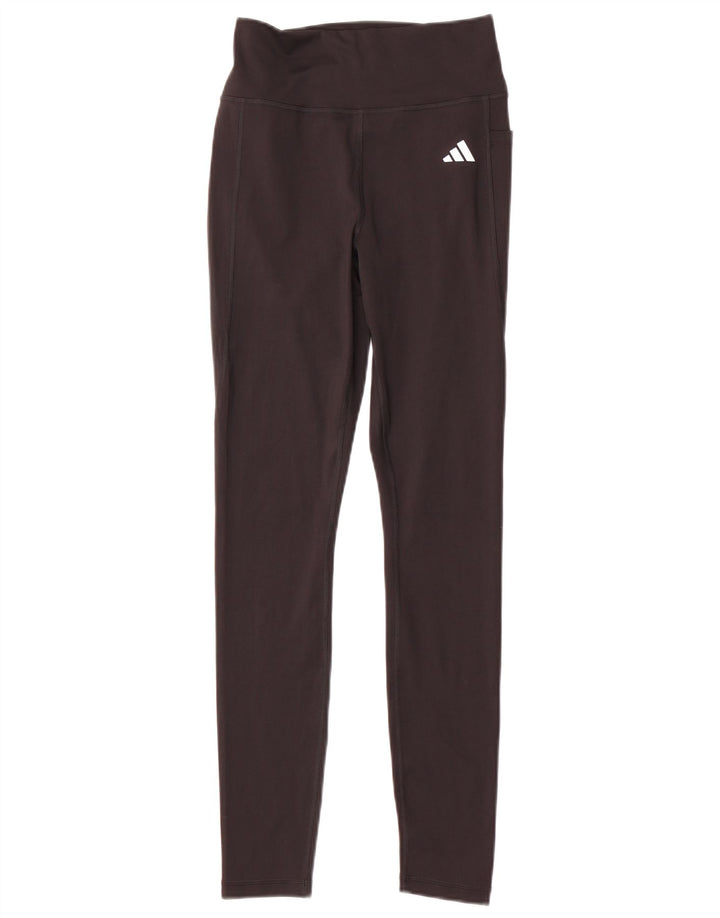 Adidas Damen Tight Fit Leggings UK12/14 Mittelschwarzes Polyester