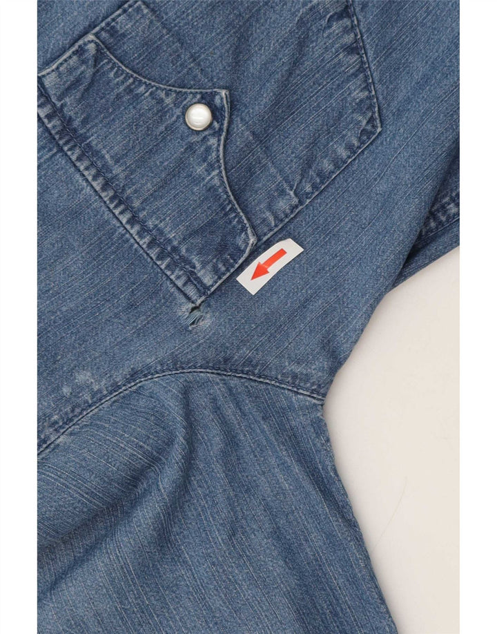 Levi's Damen Jeanshemd UK 10 Small Blau Baumwolle