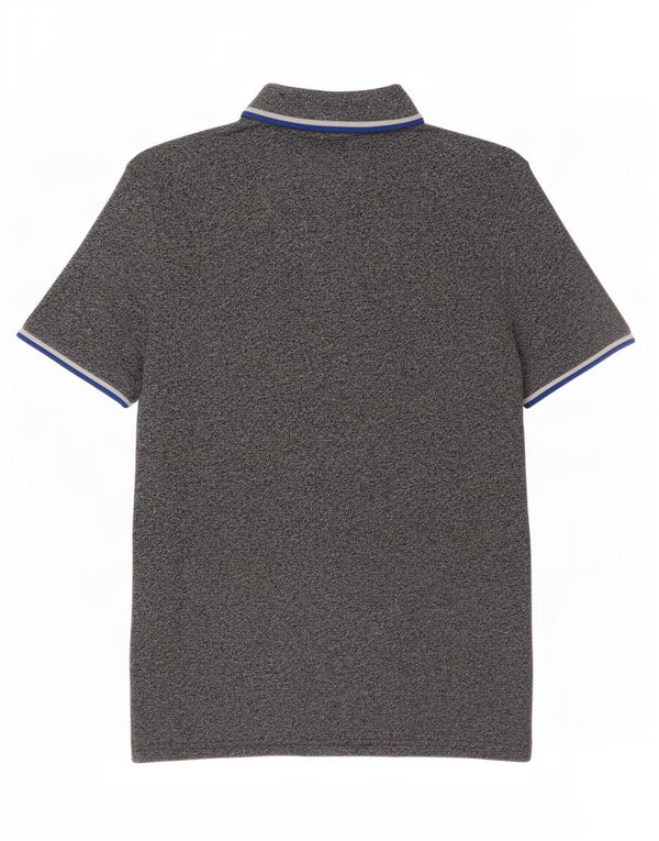 Superdry Herren-Poloshirt aus mittelblauer Baumwolle in Marineblau