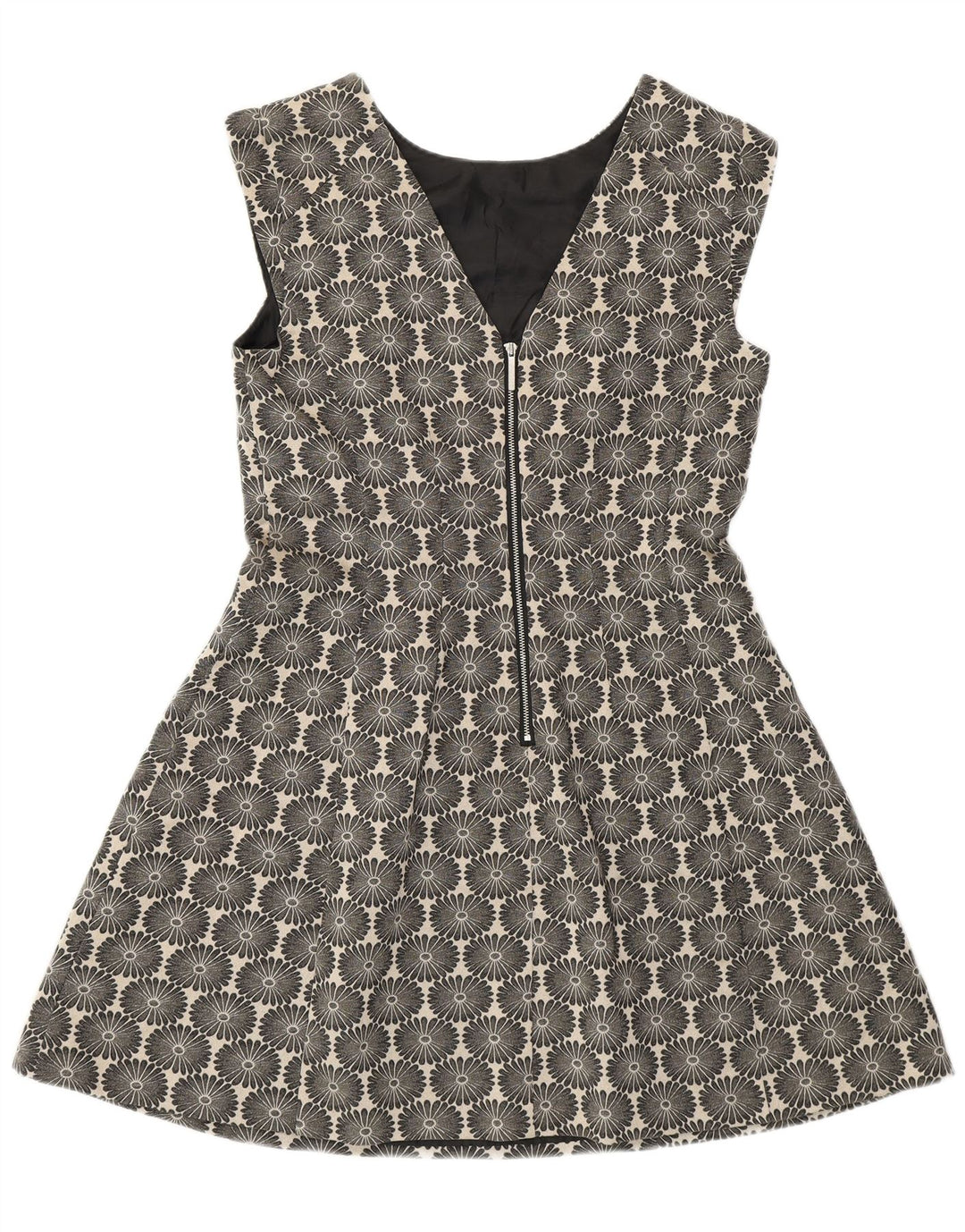 Oasis A-Linien-Kleid für Damen, Größe 44, mittelgroß, marineblau, geblümt, Baumwolle