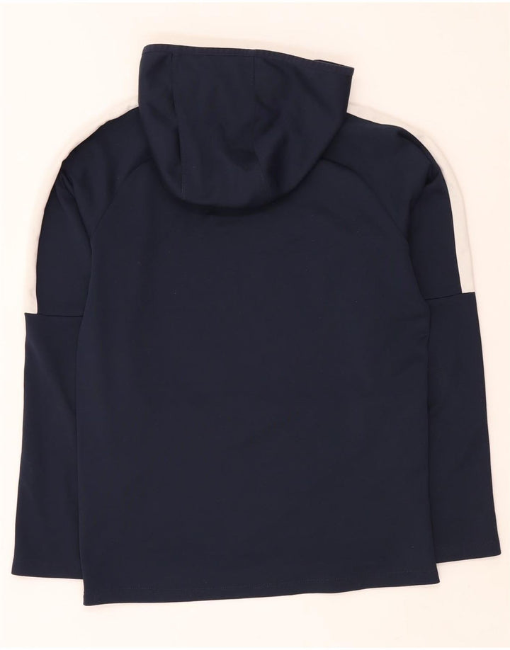 Nike Herren Dri Fit Kapuzenpullover, klein, marineblau, Farbblock-Polyester