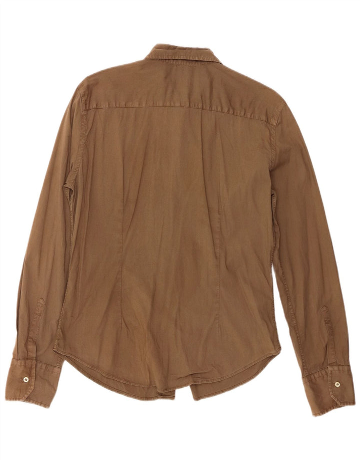 Fred Perry Damenhemd UK 18 XL Braune Baumwolle