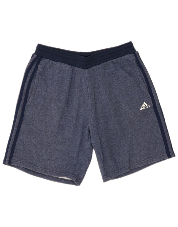 Adidas Sportshorts für Jungen, 13–14 Jahre, marineblau gefleckte Baumwolle