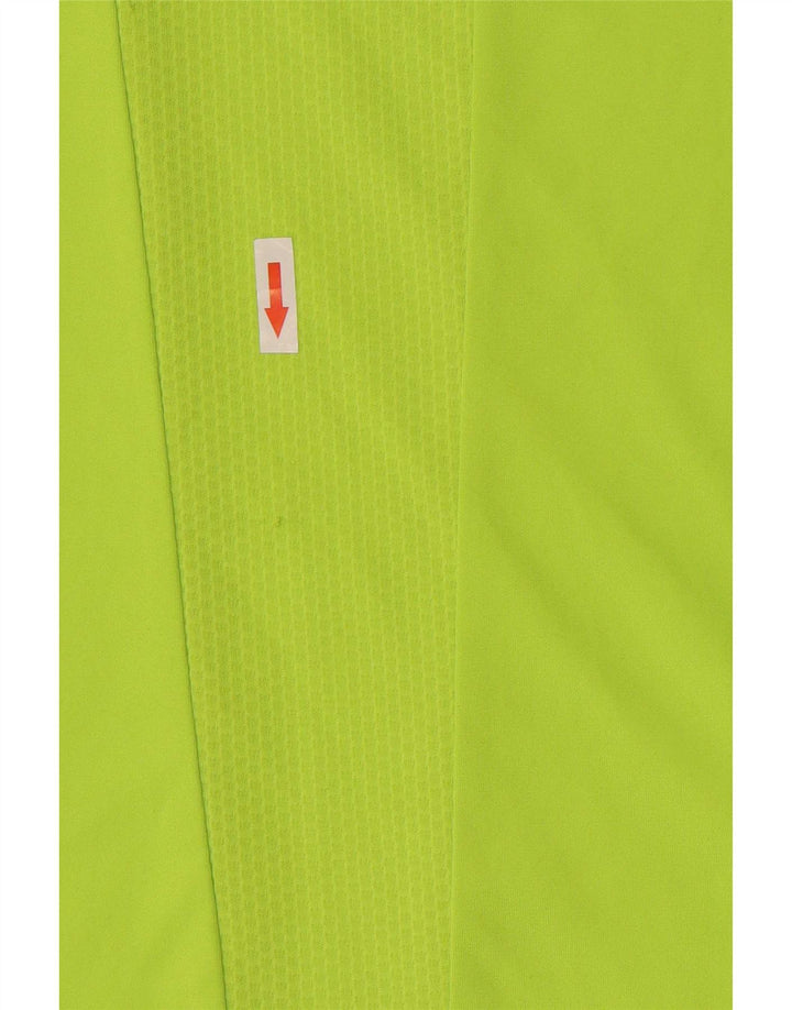 Adidas Herren Climacool T-Shirt Top Mittelgrünes Colourblock-Polyester