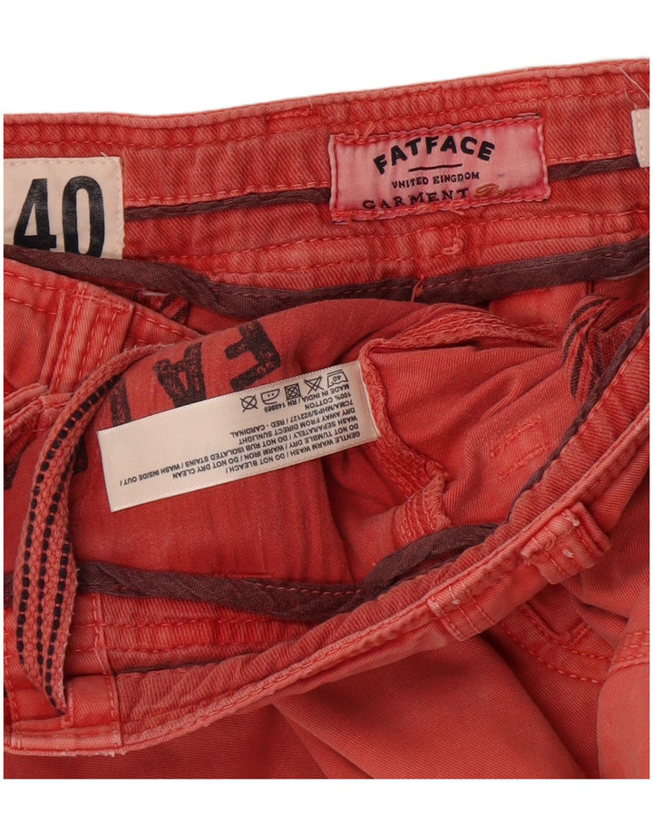 Fat Face Herren-Chinoshorts W40 XL aus roter Baumwolle
