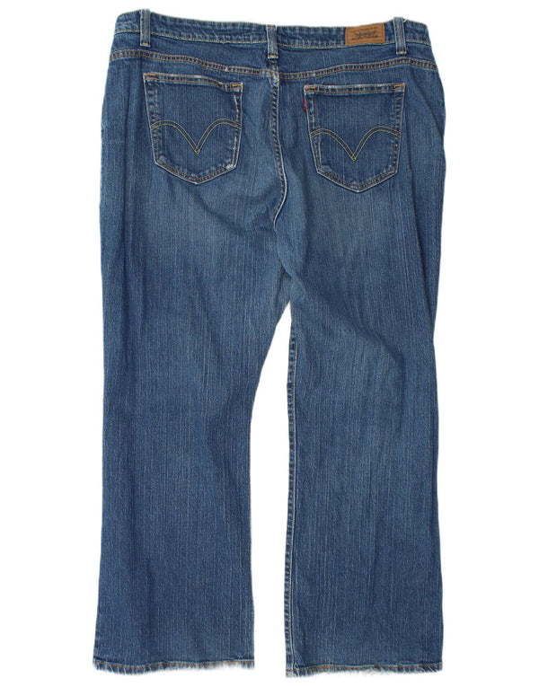 Levi's Damen 515 Bootcut Jeans US 22 3XL W42 L28 Blaue Baumwolle