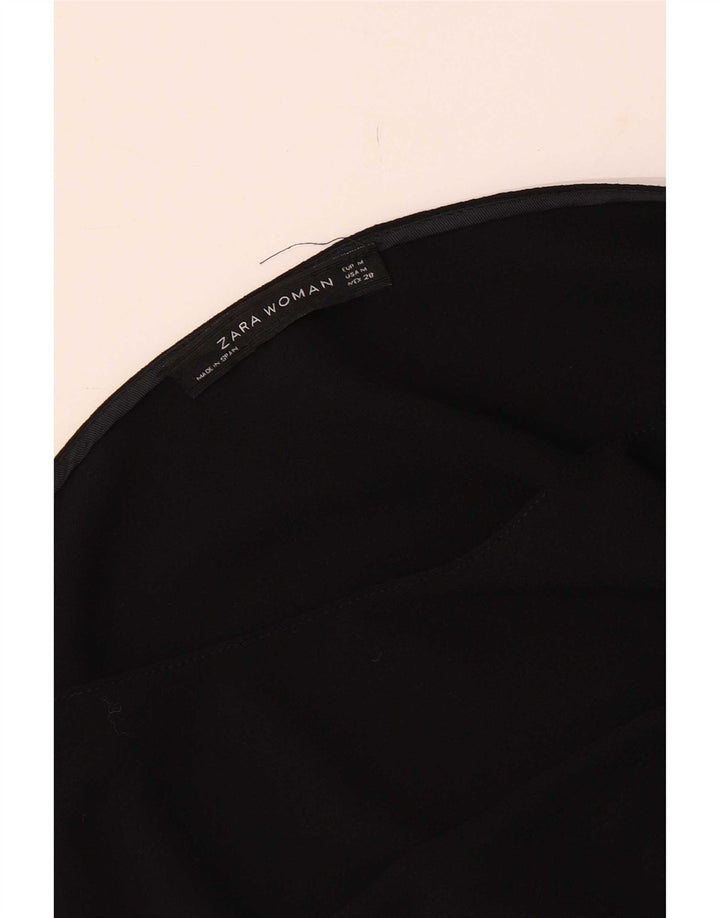 Zara Damen Basic-Kleid mit 3/4-Ärmeln, UK 12, Mittelschwarz